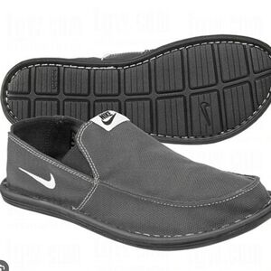 Nike Men's Gray Slip-On Loafers